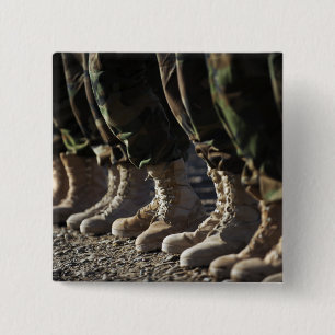 Macaron Carré 5 Cm Soldats d'Afghan National Army Air Corp