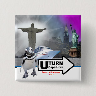 Macaron Carré 5 Cm Sortie le carré de pingouin arrondissant le Pin d