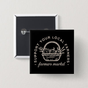 Macaron Carré 5 Cm Soutenez vos agriculteurs locaux