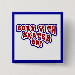 Macaron Carré 5 Cm Soutenu avec des patins sur le T-shirts et les