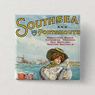 Macaron Carré 5 Cm Southsea et Portsmouth
