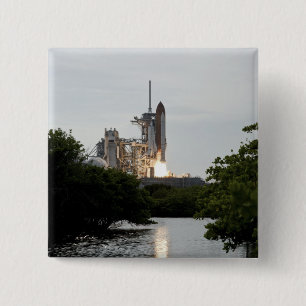 Macaron Carré 5 Cm Space Shuttle Endeavor se lève