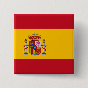 Macaron Carré 5 Cm Spain Flag