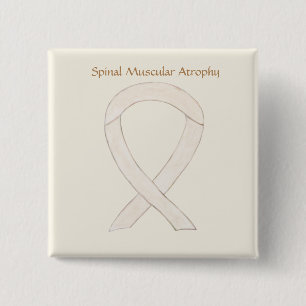 Macaron Carré 5 Cm Spinal Muscular Atrophy Awareness Ribbon Pins