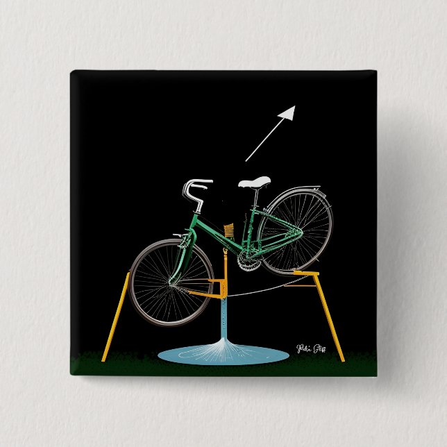 Macaron Carré 5 Cm Spokes Petra Gliff Square Button (Devant)