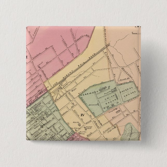 Macaron Carré 5 Cm Springfield (Devant)