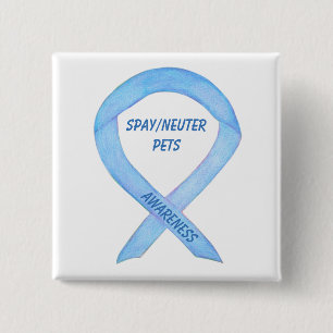 Macaron Carré 5 Cm Spy/Neuter Animaux de compagnie Sensibilisation Pe