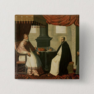 Macaron Carré 5 Cm St Bruno et pape Urban II 1630-35