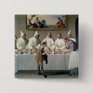 Macaron Carré 5 Cm St Hugh de Cluny (1024-1109) dans le réfectoire d