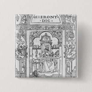 Macaron Carré 5 Cm St Jerome dans son étude