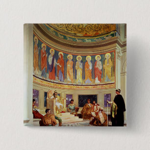 Macaron Carré 5 Cm St John Chrysostom exilé par l'impératrice Eudox