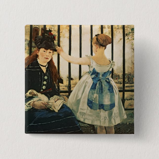 Macaron Carré 5 Cm St Lazare, 1872-3 de Manet | Gare (Devant)