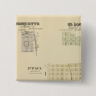 Macaron Carré 5 Cm St. Paul, Marquette et St. Joe, Nebraska