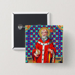 Macaron Carré 5 Cm St. Thomas Becket à Red Chasuble (K 34)