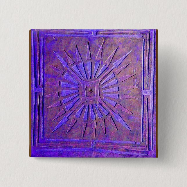 MACARON CARRÉ 5 CM STAR DU MATIN (Devant)