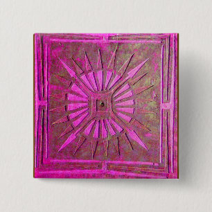 Macaron Carré 5 Cm STAR DU MATIN Rose Fuchsia