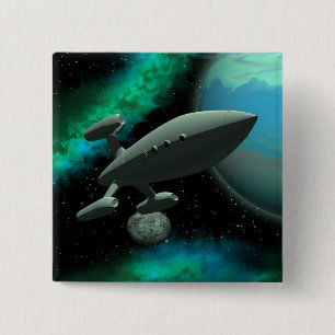 Macaron Carré 5 Cm Starship Explorer (Carré)