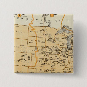 Macaron Carré 5 Cm Station De Radio Des États-Unis