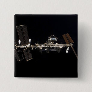 Macaron Carré 5 Cm Station spatiale internationale 24