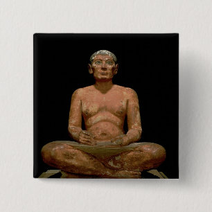 Macaron Carré 5 Cm Statue de acroupissement de scribe