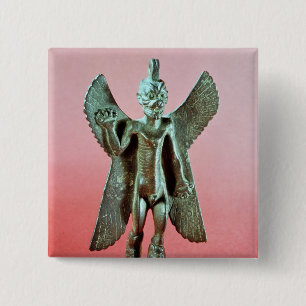 Macaron Carré 5 Cm Statuette de Pazuzu, un démon assyrien de vent