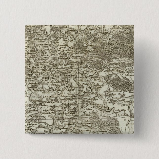 Macaron Carré 5 Cm Strasbourg (Devant)