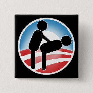 Macaron Carré 5 Cm Style d'Obama de gouvernement