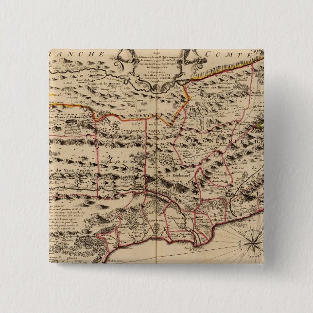 Macaron Carré 5 Cm Suisse 23 (Devant)