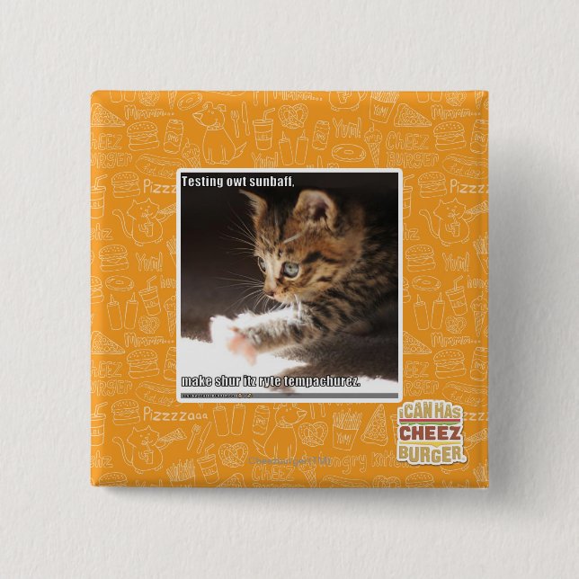 Macaron Carré 5 Cm Sunbaff d'owt d'essai (Devant)