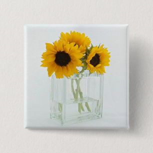 Macaron Carré 5 Cm Sunflowers in a Vase button