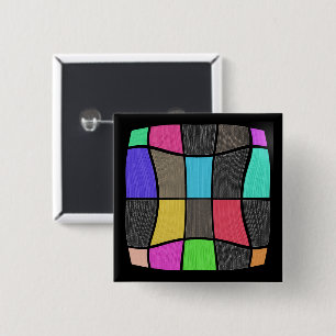 Macaron Carré 5 Cm Superbe design moderne de style Mondrian