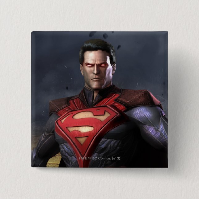 Macaron Carré 5 Cm Superman Alternate (Devant)