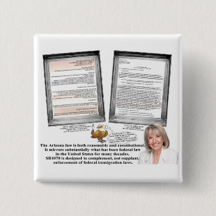 Macaron Carré 5 Cm Support avec l'Arizona - SB 1070 de soutien