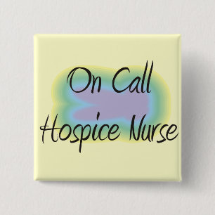Macaron Carré 5 Cm Sur des cadeaux d'infirmière d'hospice d'appel