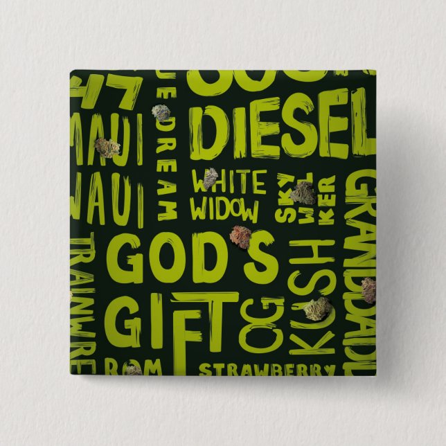 Macaron Carré 5 Cm Surnoms (Devant)