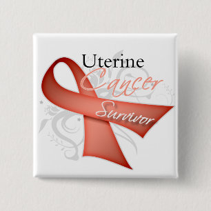 Macaron Carré 5 Cm Survivant - Cancer utérin