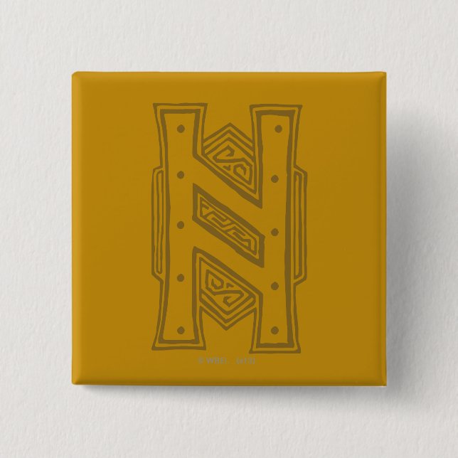 Macaron Carré 5 Cm Symbole Erebor - H (Devant)