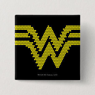 Macaron Carré 5 Cm Symbole WW Lite-Brite