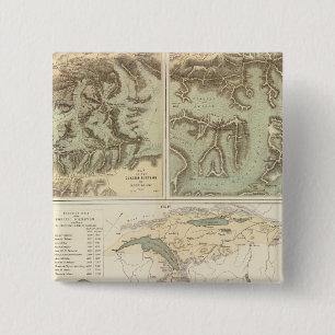 Macaron Carré 5 Cm Systèmes de glacier des Alpes