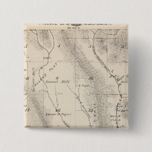 Macaron Carré 5 Cm T16S R27E Carte de la section du comté de Tulare