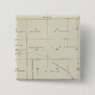 Macaron Carré 5 Cm T21S R22E Carte de la section du comté de Tulare