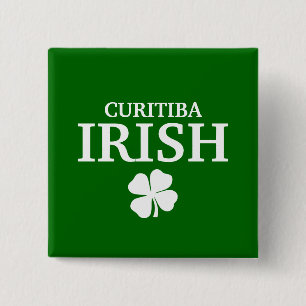 Macaron Carré 5 Cm T-shirt irlandais fait sur commande fier de ville