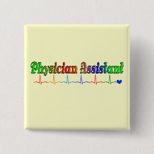 Macaron Carré 5 Cm T-shirts auxiliaire et plus de cadeaux de médecin