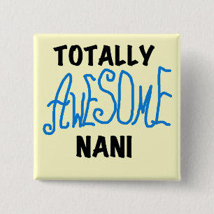 Macaron Carré 5 Cm T-shirts et cadeaux Nani totalement géniaux en ble