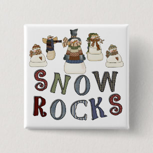 Macaron Carré 5 Cm T-shirts et cadeaux Snow Rocks