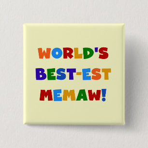 Macaron Carré 5 Cm T-shirts lumineux de couleurs du Meilleur-est Mema