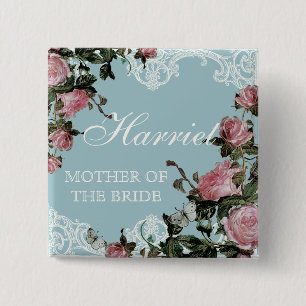 Macaron Carré 5 Cm Tags de la fête de la mariée de répétition, Trelli