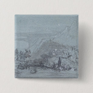 Macaron Carré 5 Cm Taormina, des "vues de la Sicile" (craie et