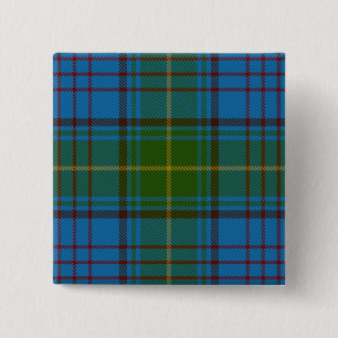 Macaron Carré 5 Cm Tartan d'Irlandais du comté du Donegal