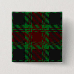 Macaron Carré 5 Cm Tartan irlandais du comté de Carlow